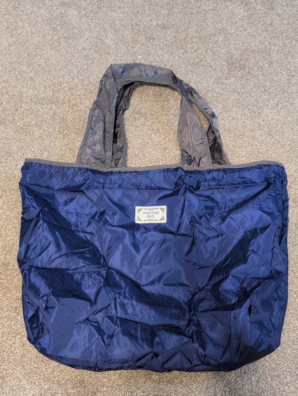 Reusable Compact Blue Shopping Bag